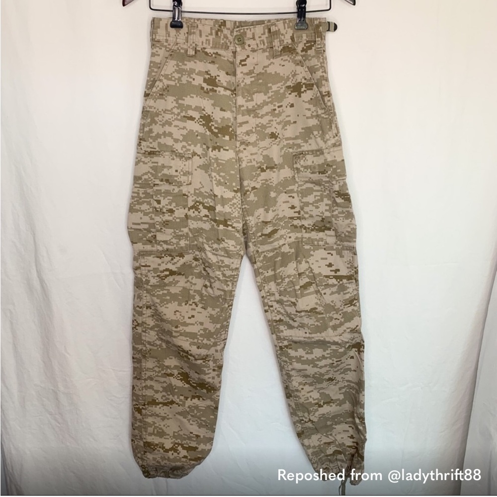 High Rise Military Desert Camouflage Army Cargo Pants